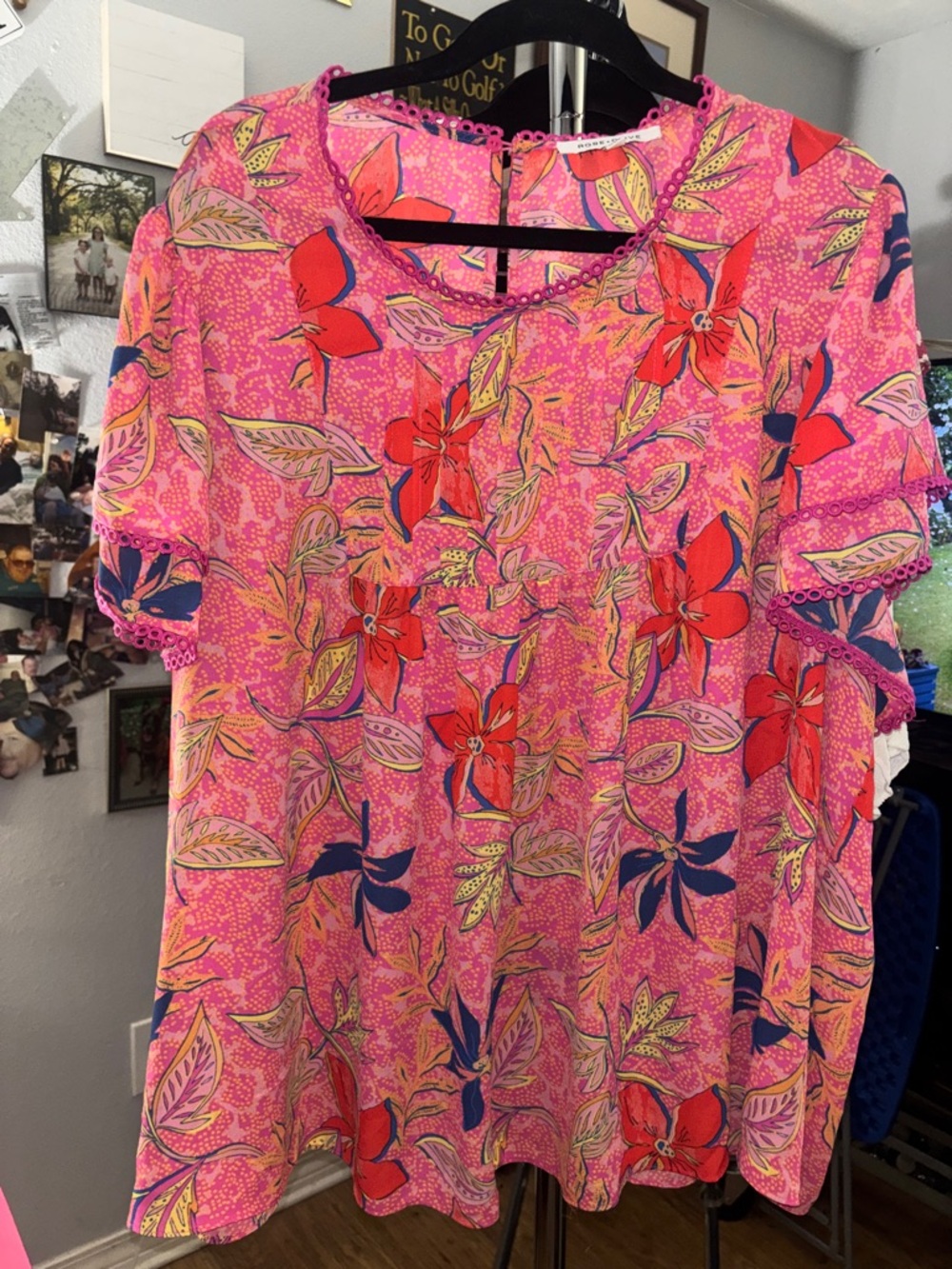 Rose & Olive Floral Print Tunic